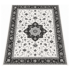Washable 8 x 10 ft Area Rug with Soft Surface TPR Floor Backing
