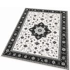 Washable 8 x 10 ft Area Rug with Soft Surface TPR Floor Backing