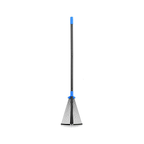 Adjustable Metal Leaf Rake with Expandable Head for Yard and Camping
