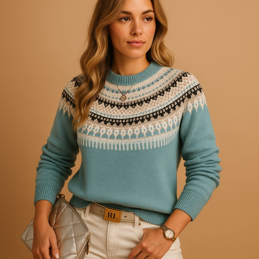 Women’s boho knitted sweater with relaxed loose fit, soft round neckline, and breathable cotton blend for stylish comfort in autumn and winter.