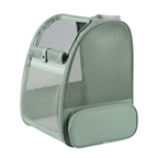 Bubble Pet Backpack Carrier with Mesh Sides and Removable Mat