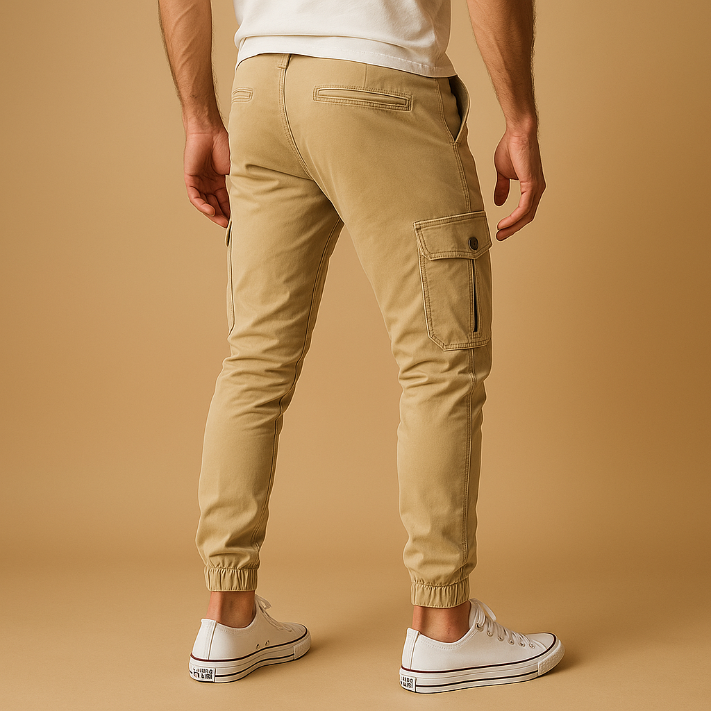 Men’s cargo pants with multiple pockets and a comfortable straight fit, ideal for outdoor adventures, travel, and everyday casual wear.