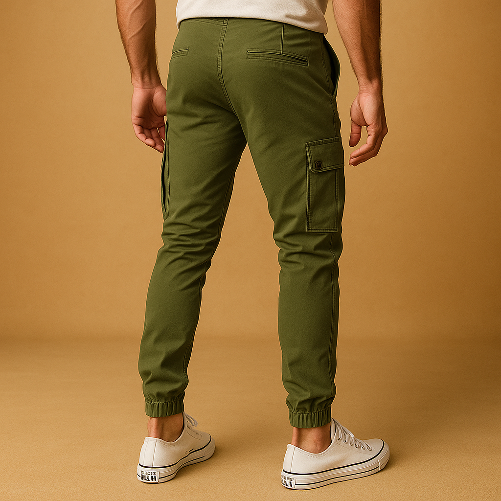 Men’s cargo pants with multiple pockets and a comfortable straight fit, ideal for outdoor adventures, travel, and everyday casual wear.