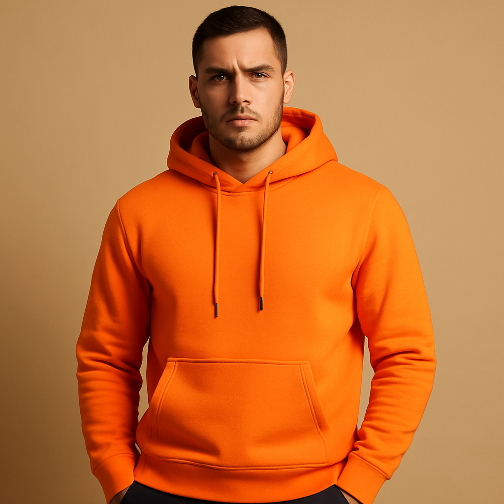 Men’s casual hoodie with adjustable hood and kangaroo pocket, comfortable, soft, and perfect for everyday wear.