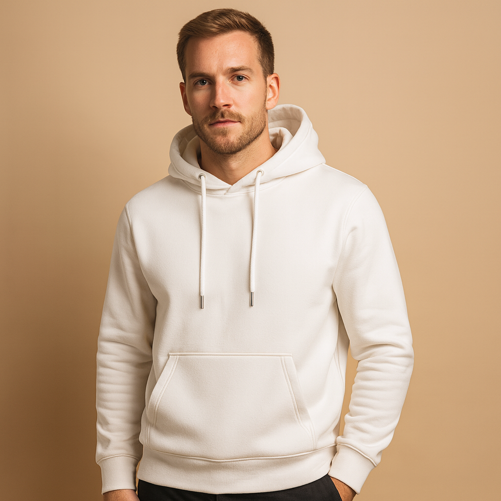 Men’s casual hoodie with adjustable hood and kangaroo pocket, comfortable, soft, and perfect for everyday wear.