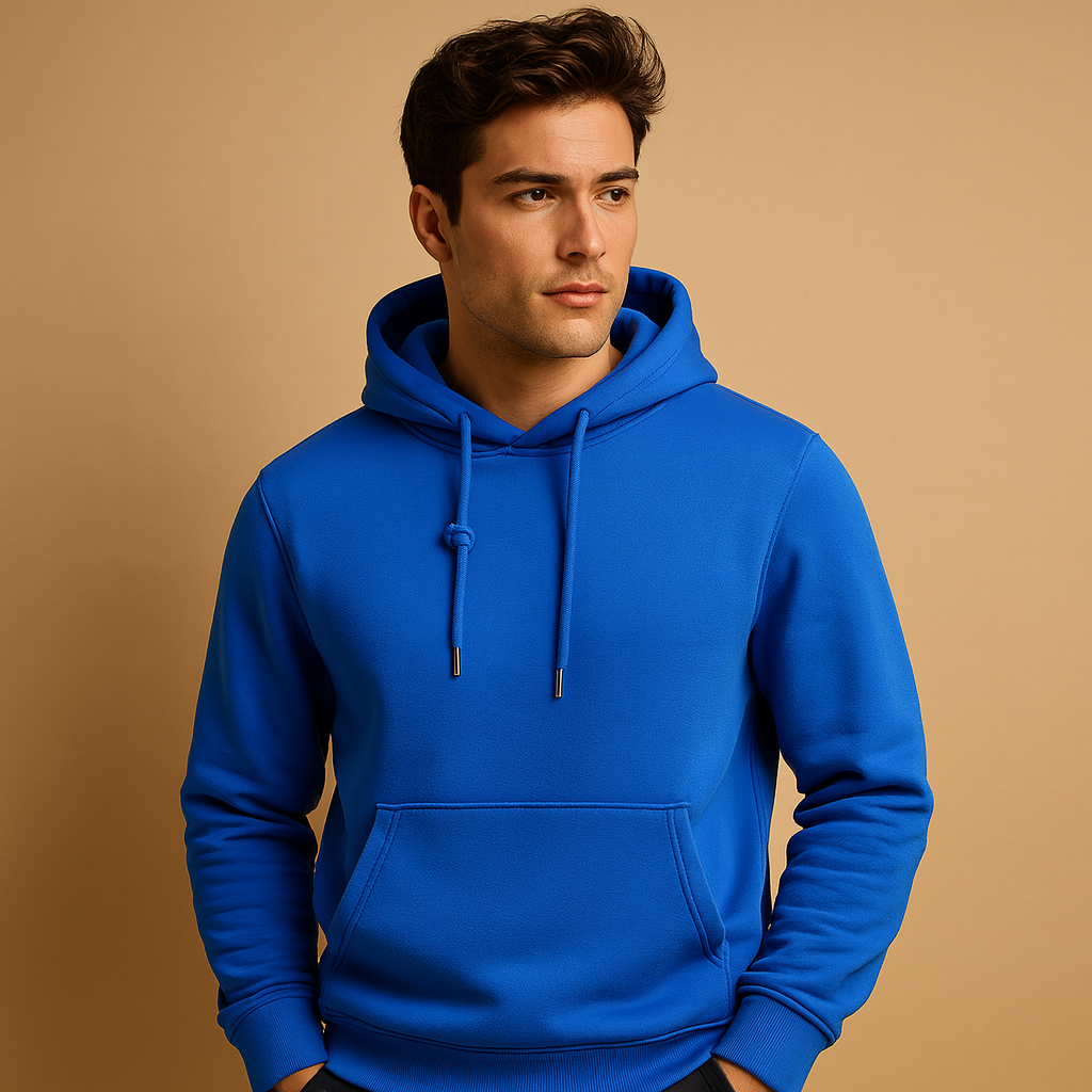 Men’s casual hoodie with adjustable hood and kangaroo pocket, comfortable, soft, and perfect for everyday wear.