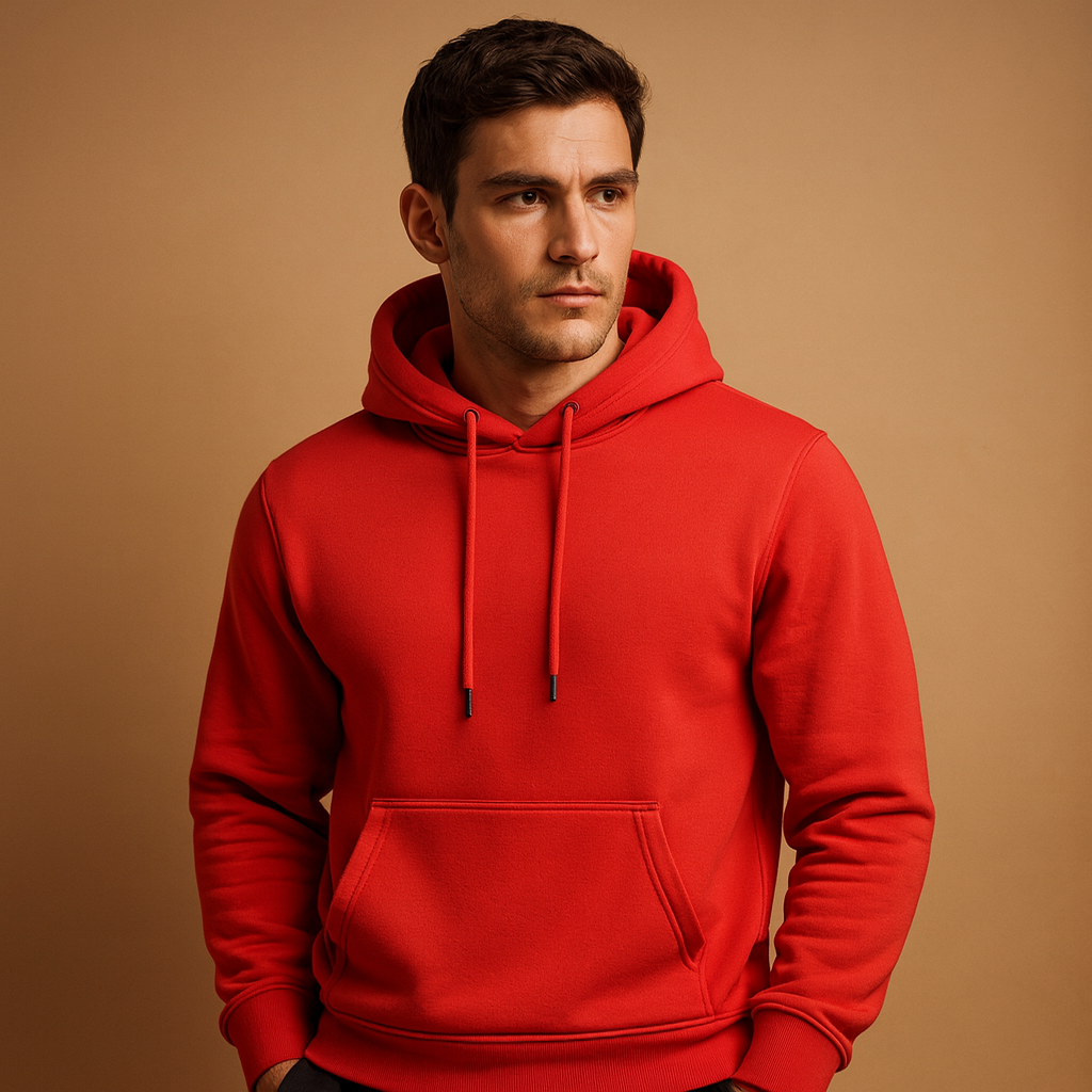 Men’s casual hoodie with adjustable hood and kangaroo pocket, comfortable, soft, and perfect for everyday wear.