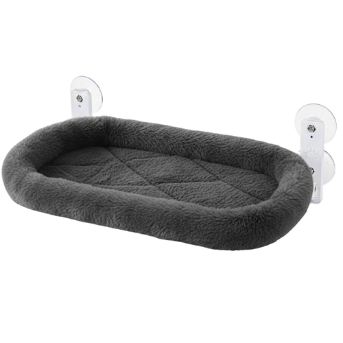 Cat Hammock Window Perch with Removable Cushion Bed and Metal Frame