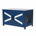 Cat Litter Box Enclosure Cabinet With Barn Door And Side Entry