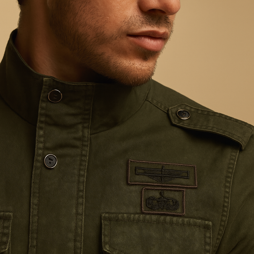 Men’s classic biker jacket with long sleeves and sleek modern design, perfect for casual wear or evening outings.