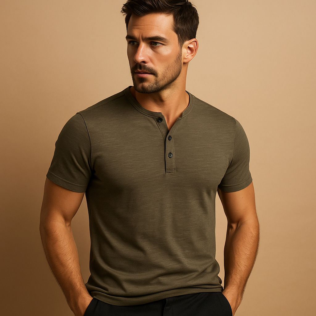Classic cotton T-shirt for men with soft breathable fabric and regular fit, ideal for casual wear and everyday comfort.