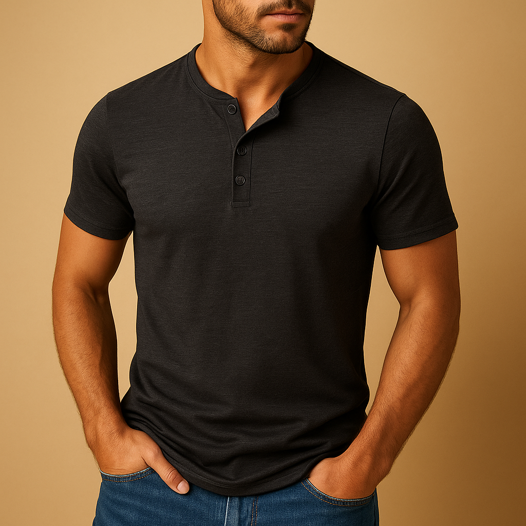 Classic cotton T-shirt for men with soft breathable fabric and regular fit, ideal for casual wear and everyday comfort.