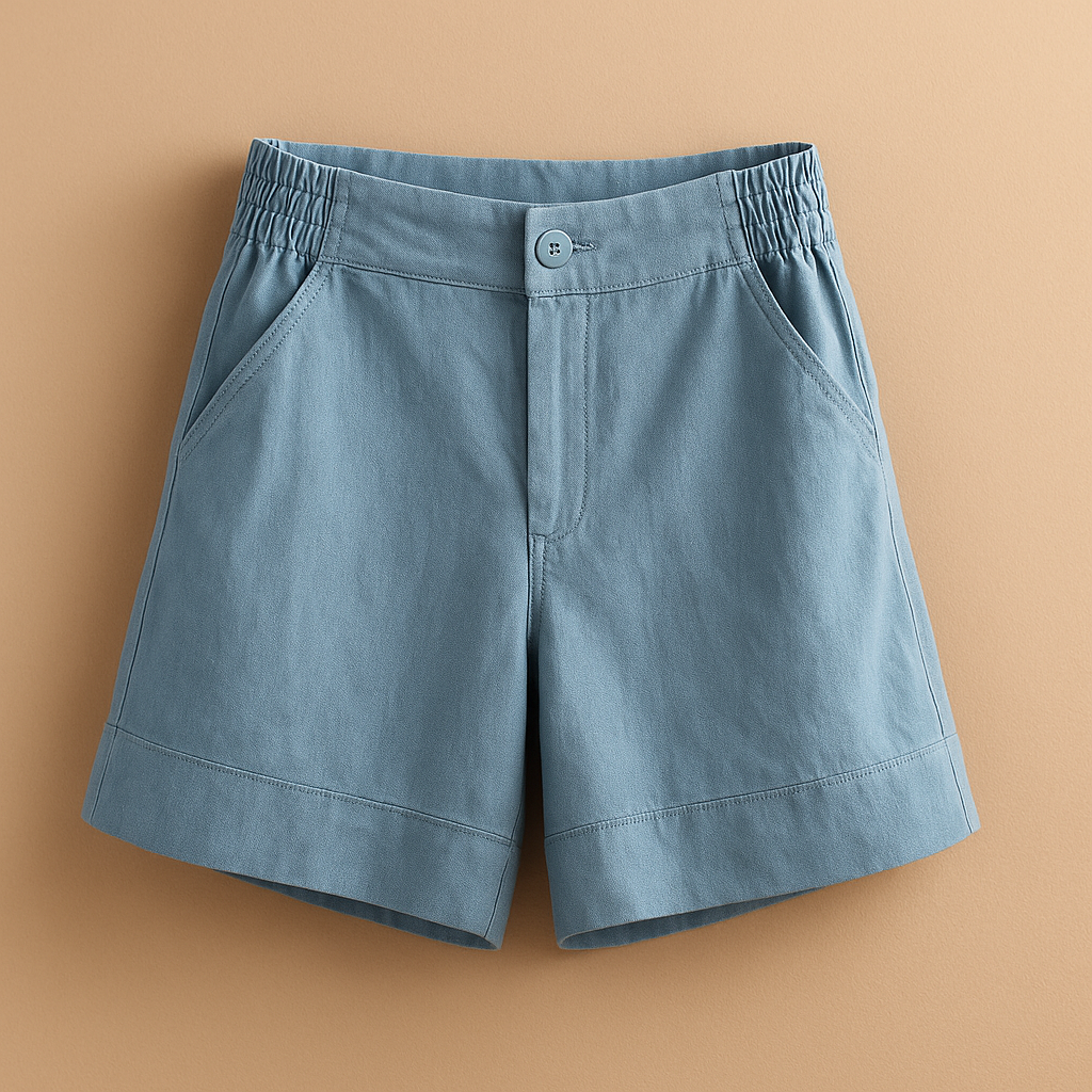 Women’s classic summer shorts Grace with breathable fabric and timeless fit, perfect for warm days, beach trips, and city strolls.