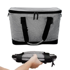 Collapsible Insulated Cooler Bag, Leak-Resistant Folding Cooler Tote