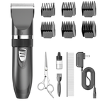 Cordless Pet Hair Clippers with Stainless Steel Blades and Guides