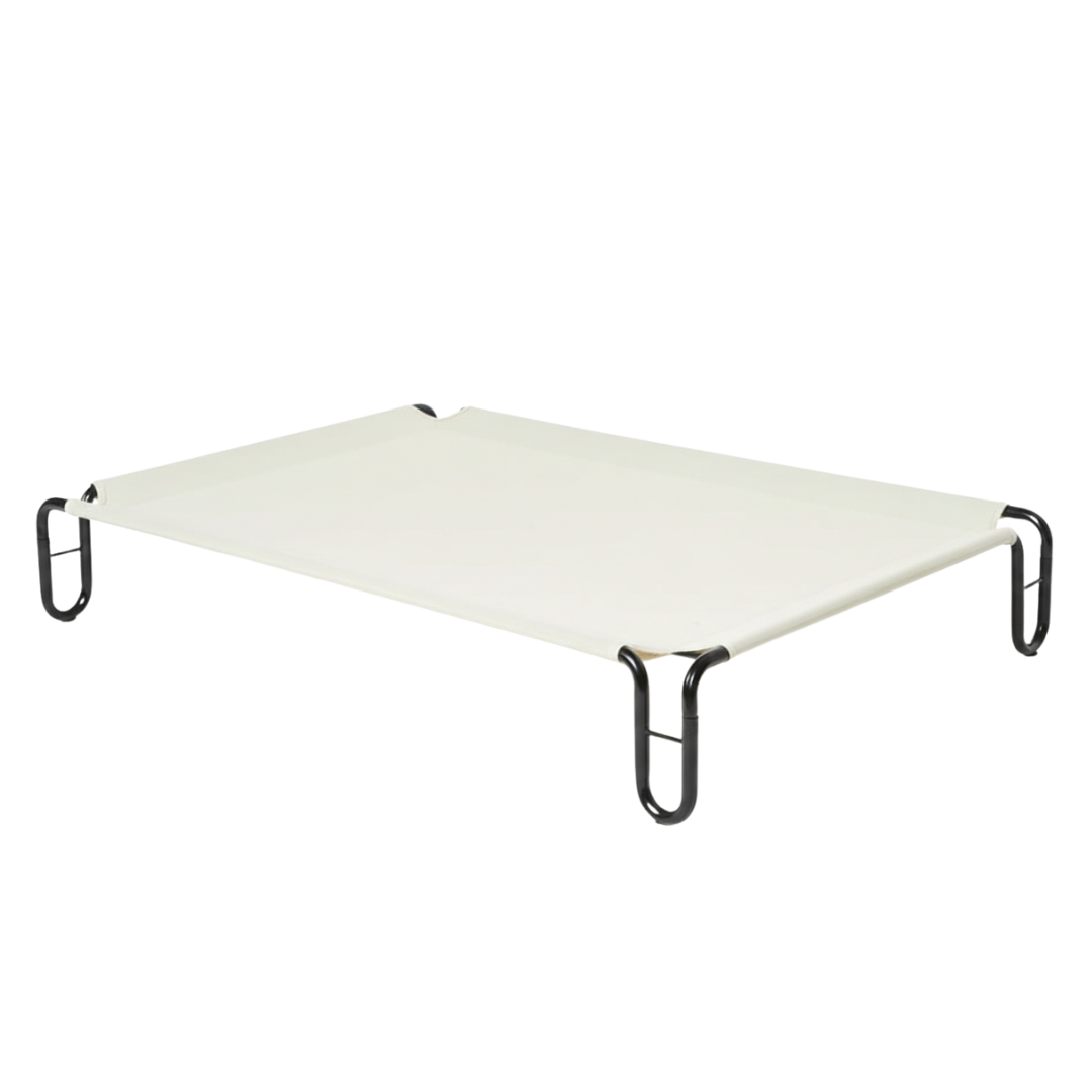 Dog Cot Bed With Breathable Mesh And Steel Frame For Indoor Outdoor