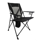 Dual Lock Folding Camping Chair with Cup Holders and Carry Bag