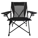 Dual Lock Folding Camping Chair with Cup Holders and Carry Bag