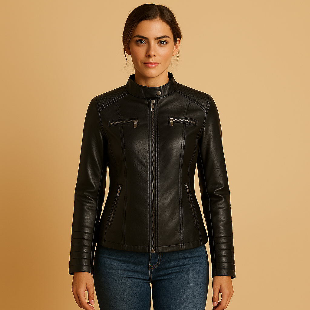 Women’s elegant fitted winter coat with soft durable fabric, practical pockets, and a flattering silhouette for cold-weather outfits.