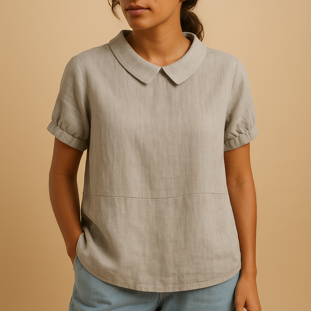 Women’s elegant tailored blouse with classic design and flattering fit, perfect for work, formal events, or smart-casual occasions.