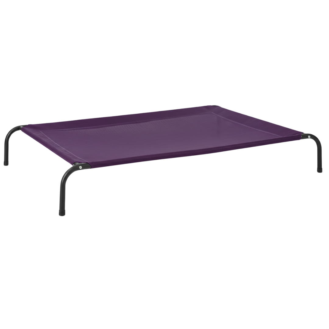 Elevated Dog Cot Bed with Mesh Surface and Skid-Resistant Feet
