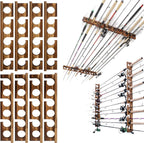 Fishing Rod Rack Wall or Ceiling Mounted Holder for Garage Storage