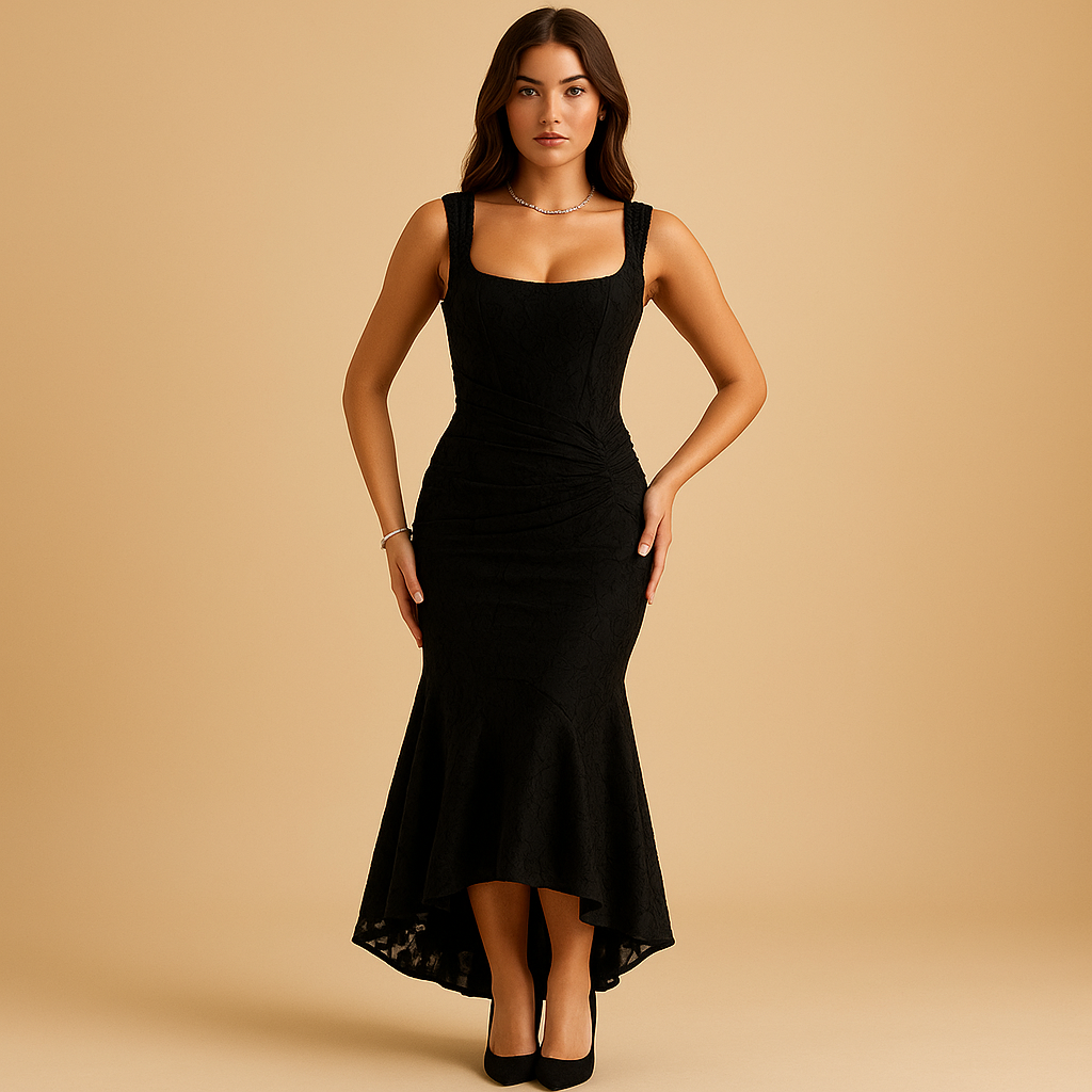 Women’s floral midi dress with flowy fit and lightweight fabric, perfect for summer brunches, garden parties, and casual outings.