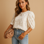 Women’s elegant floral print blouse with a flattering fit, perfect for casual wear or formal occasions.