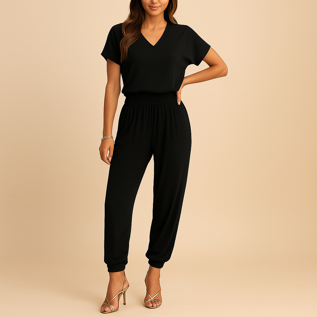 Floral two-piece set for women with matching top and pants, perfect for daily wear, informal gatherings, and summer outings.