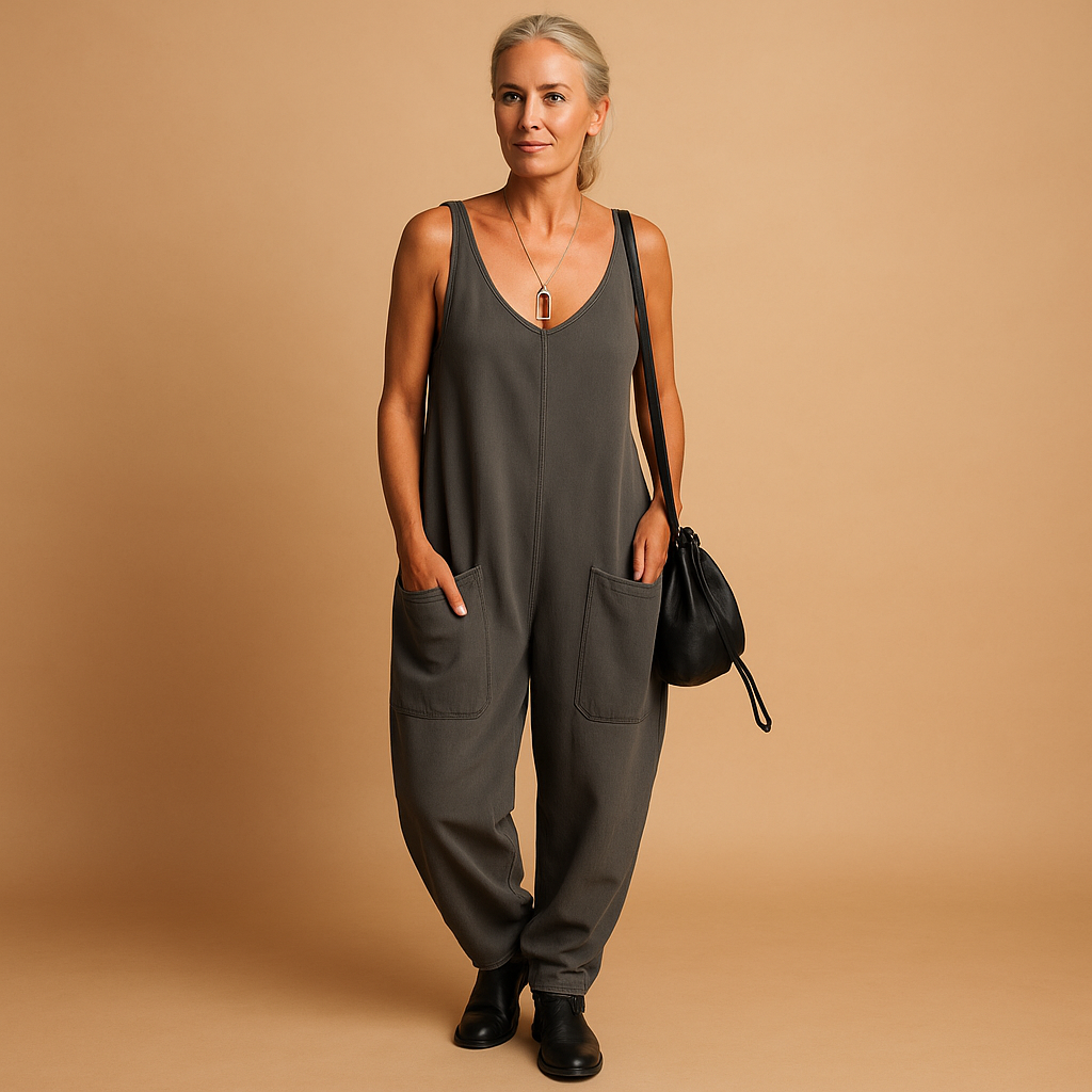 Lightweight women’s flowy summer dress with a loose fit and wide silhouette, perfect for casual brunches, park days, and sunny outings.