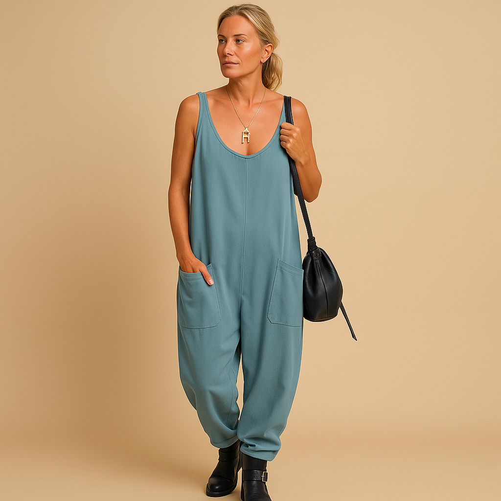 Lightweight women’s flowy summer dress with a loose fit and wide silhouette, perfect for casual brunches, park days, and sunny outings.