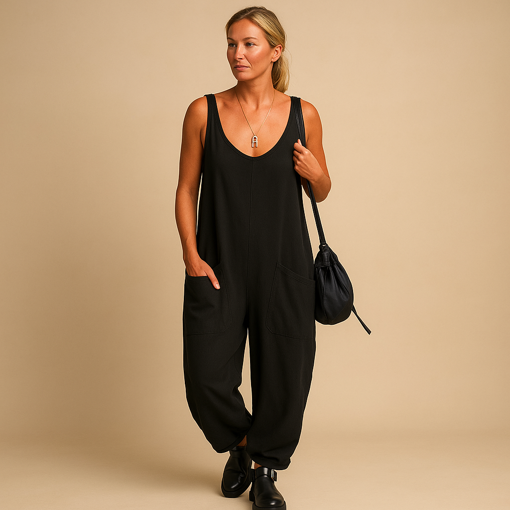 Lightweight women’s flowy summer dress with a loose fit and wide silhouette, perfect for casual brunches, park days, and sunny outings.