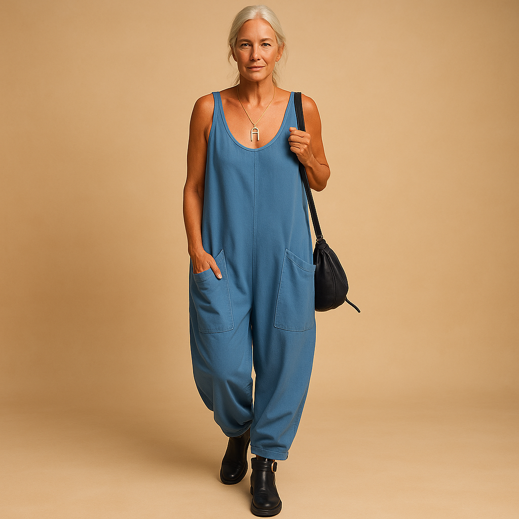 Lightweight women’s flowy summer dress with a loose fit and wide silhouette, perfect for casual brunches, park days, and sunny outings.