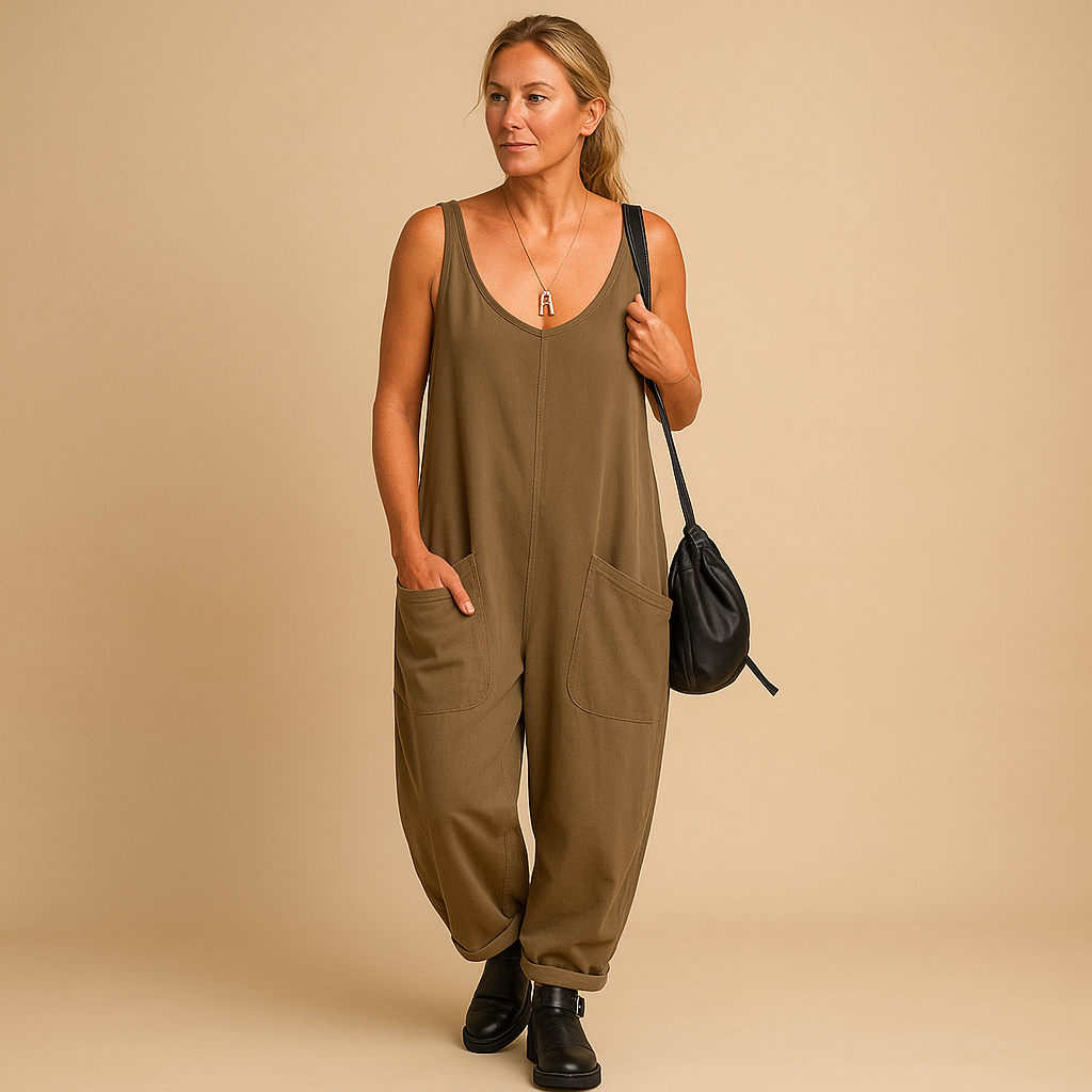 Lightweight women’s flowy summer dress with a loose fit and wide silhouette, perfect for casual brunches, park days, and sunny outings.