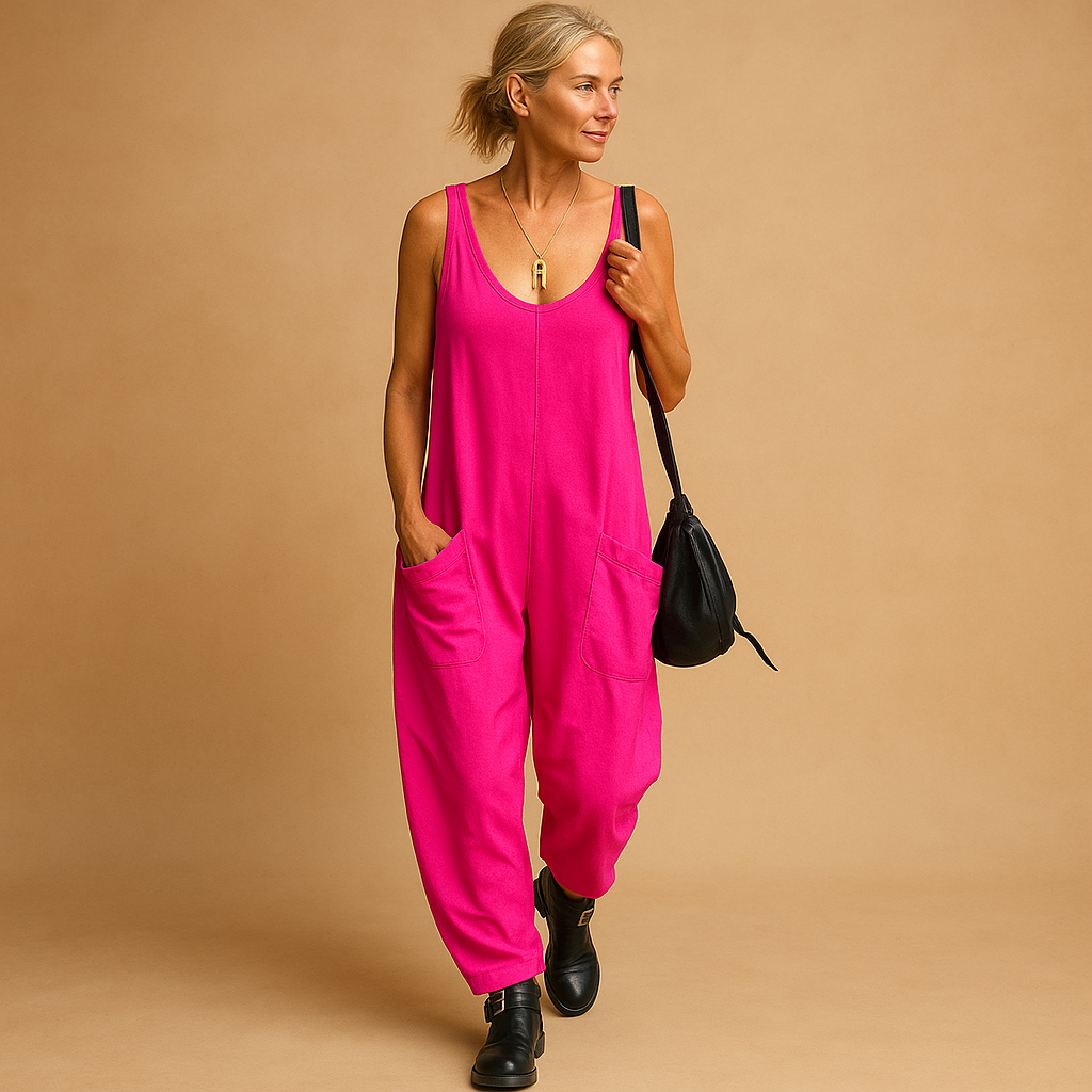 Lightweight women’s flowy summer dress with a loose fit and wide silhouette, perfect for casual brunches, park days, and sunny outings.