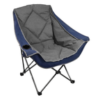 Folding Camping Chair with Cup Holder, Padded Oversized Seat