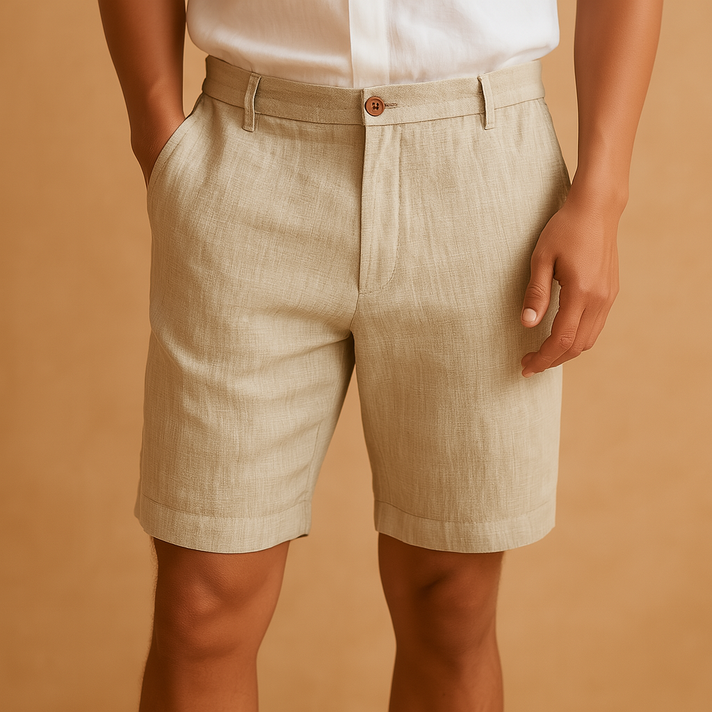 Men’s lightweight casual shorts with elastic waistband, breathable design, and relaxed fit, ideal for summer days, the beach, and everyday comfort.