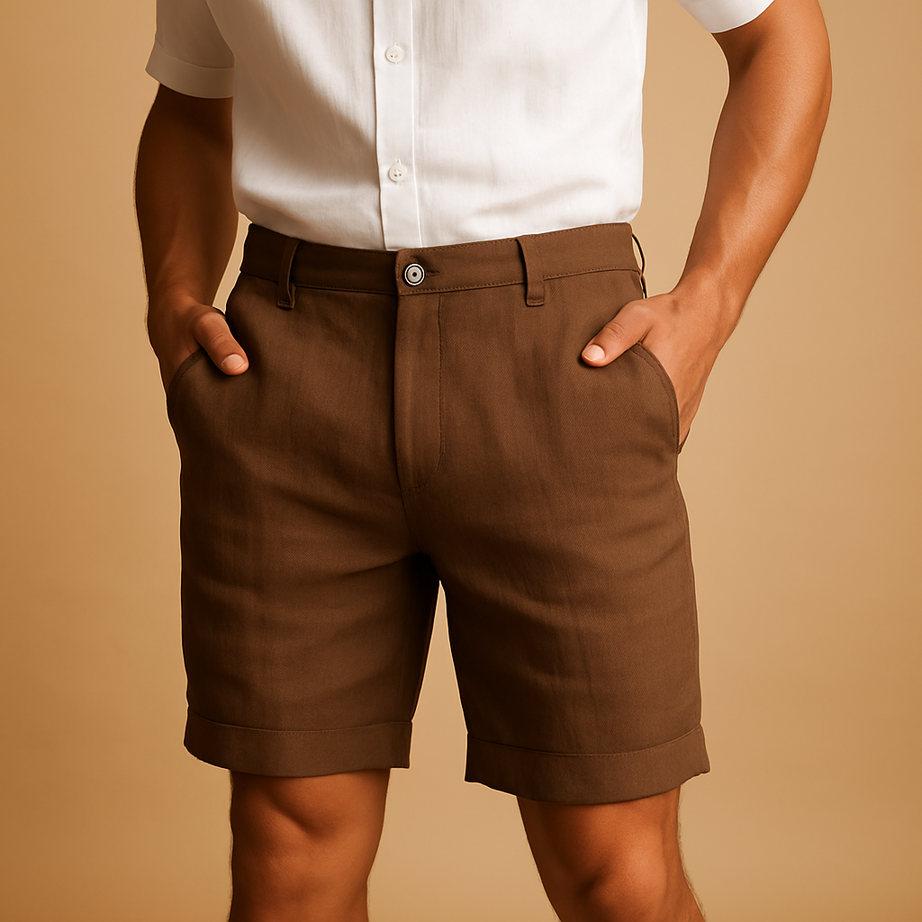 Men’s lightweight casual shorts with elastic waistband, breathable design, and relaxed fit, ideal for summer days, the beach, and everyday comfort.