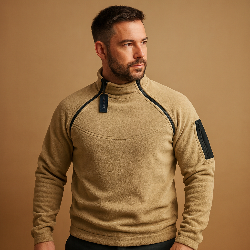 Men’s lightweight crew neck sweater made from soft, flexible fabric, minimalist, timeless, and perfect for everyday wear.