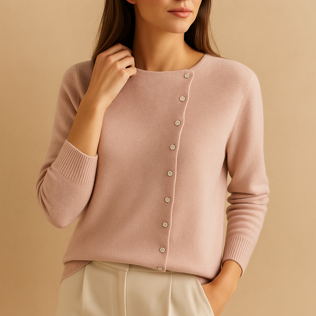 Women’s lightweight round neck sweater in breathable knit fabric with long sleeves, available in classic versatile colors for all-day comfort.