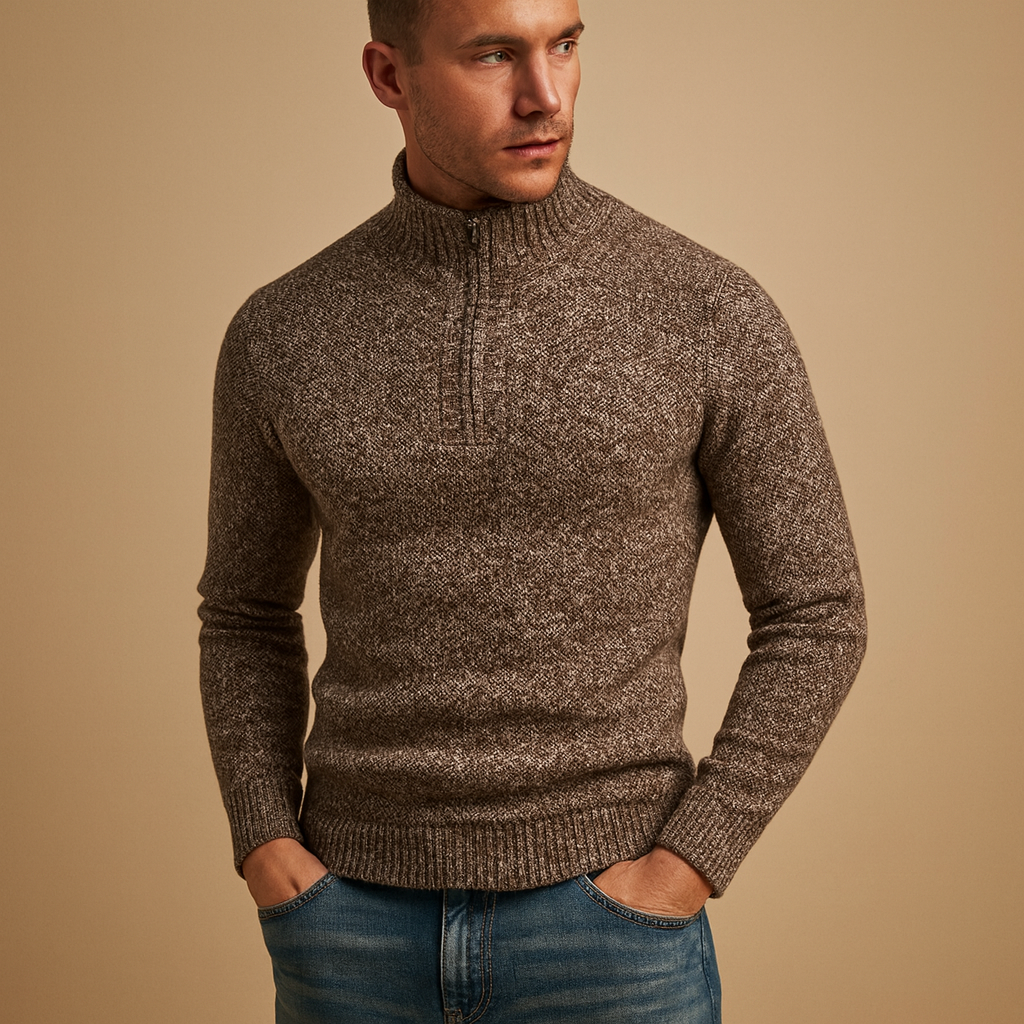 Men’s lightweight stylish sweater, breathable, elegant, and ideal for autumn, winter, or business casual outfits.