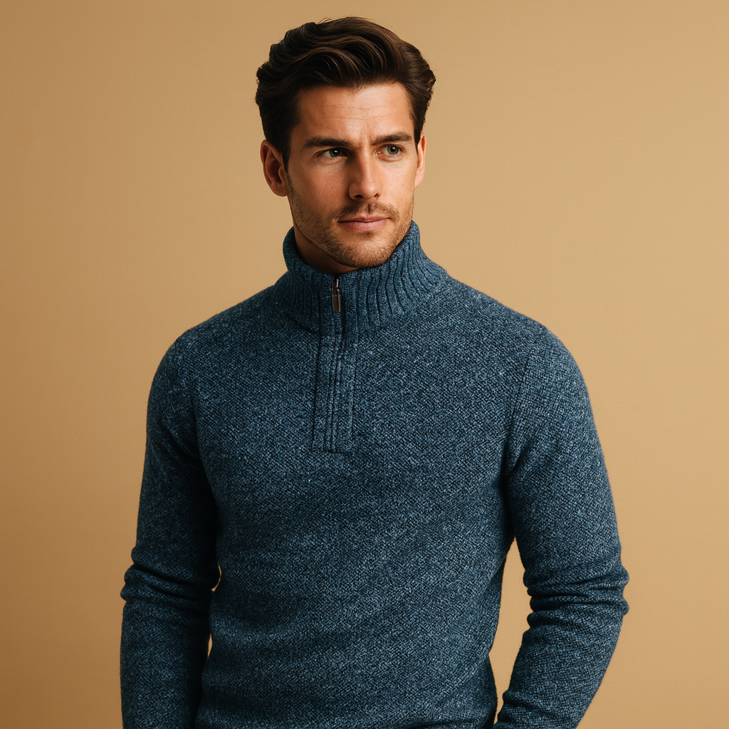 Men’s lightweight stylish sweater, breathable, elegant, and ideal for autumn, winter, or business casual outfits.