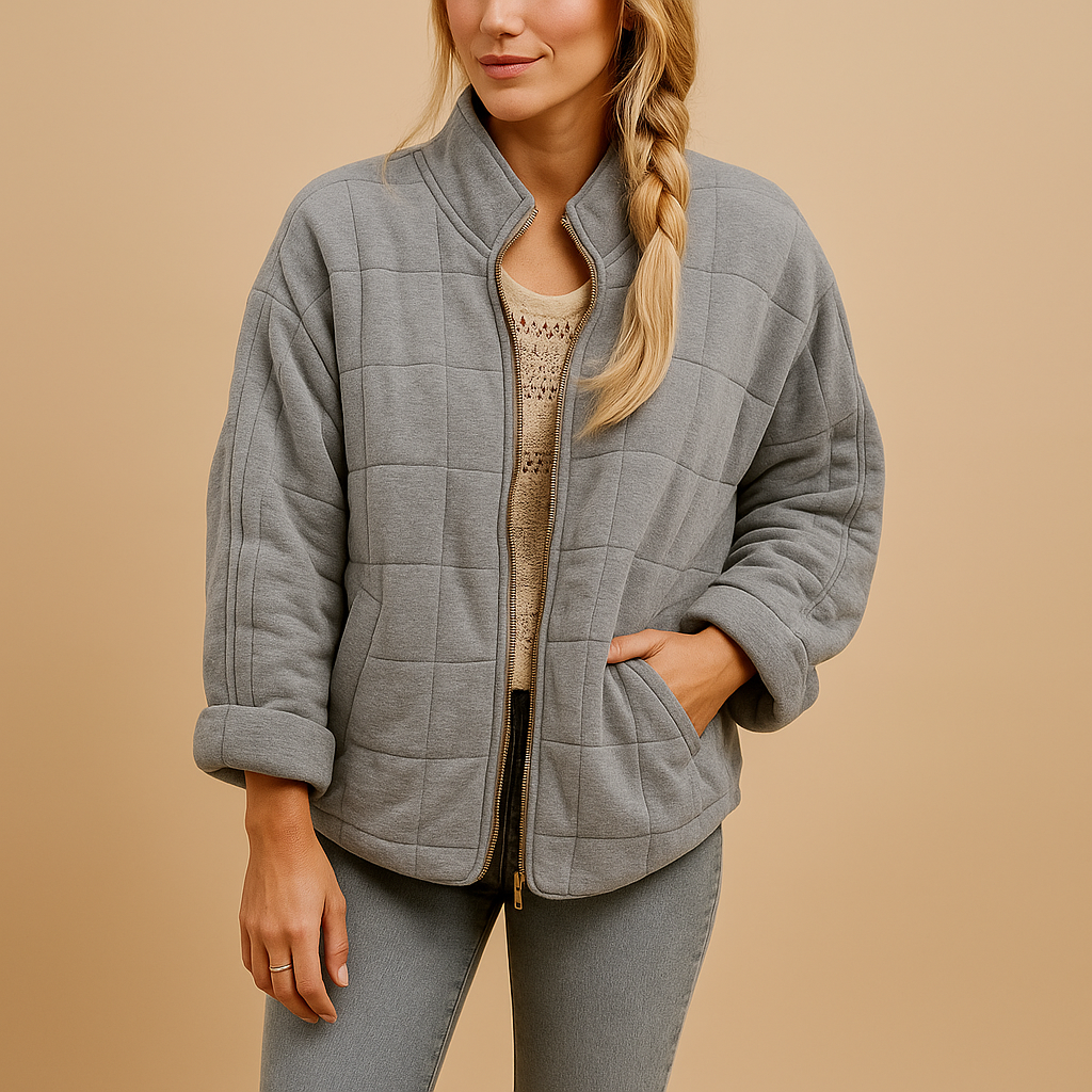 Lightweight summer jacket for women with breathable fabric and minimalist design, ideal for everyday wear.
