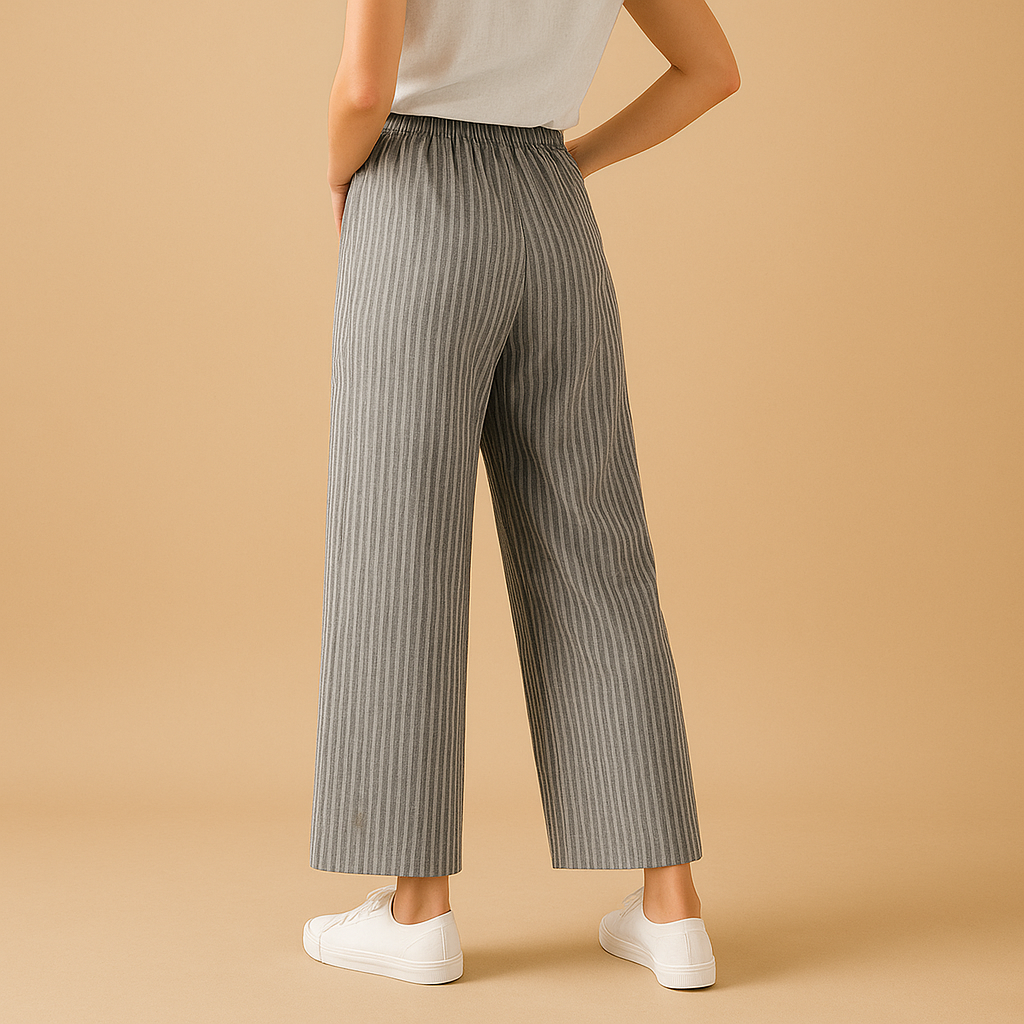 Women’s lightweight summer pants with breathable fabric and regular fit, perfect for spring days, summer outings, and versatile everyday wear.