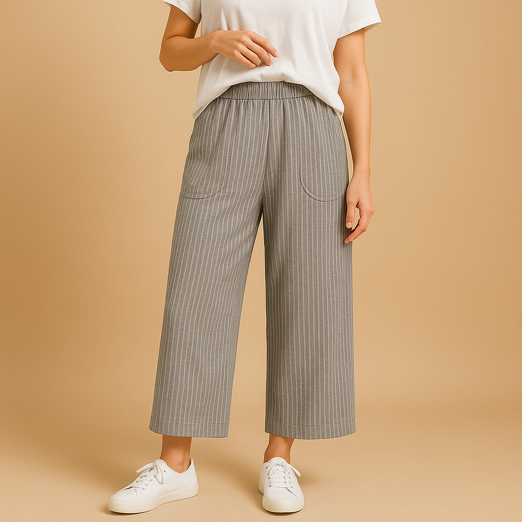 Women’s lightweight summer pants with breathable fabric and regular fit, perfect for spring days, summer outings, and versatile everyday wear.