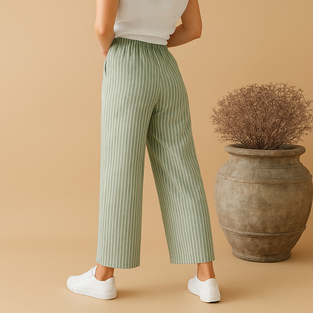 Women’s lightweight summer pants with breathable fabric and regular fit, perfect for spring days, summer outings, and versatile everyday wear.