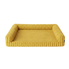 Memory Foam Pet Bed with Bolsters, Removable Cover, Non-Slip Base