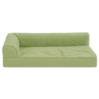 Memory Foam Pet Bed with L-Shaped Bolster and Removable Cover