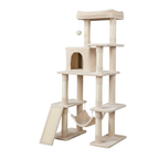 Multi-Level Tree with Scratching Posts, Condo, and Hammock for Cats