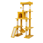 Multi-Level Tree with Scratching Posts, Condo, and Hammock for Cats